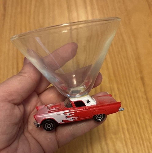 Vintage thunderbird wine glass - wine,